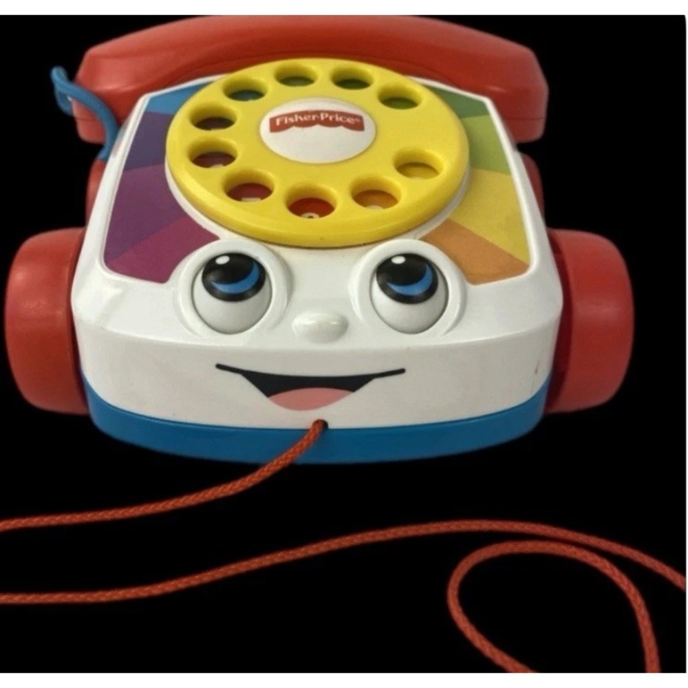 Fisher-Price Chatter Telephone Kids Multicolor Pull Toy Rotary Dial Classic‎
